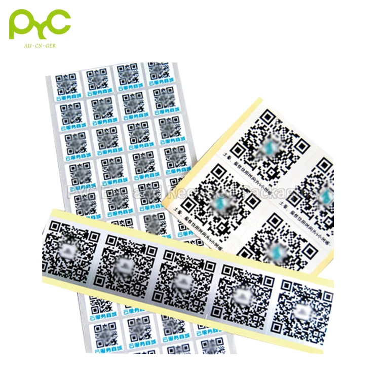 PYC Custom Cheap Private Printing Adhesive Sticker Paper Commercial Barcode Shipping Stickers Packaging Label