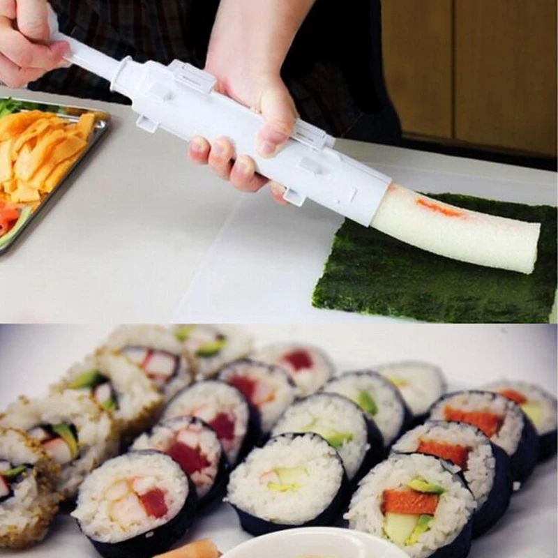 Household cylindrical barrel sushi maker rice ball mould kitchen sushi tool diy rice ball mould