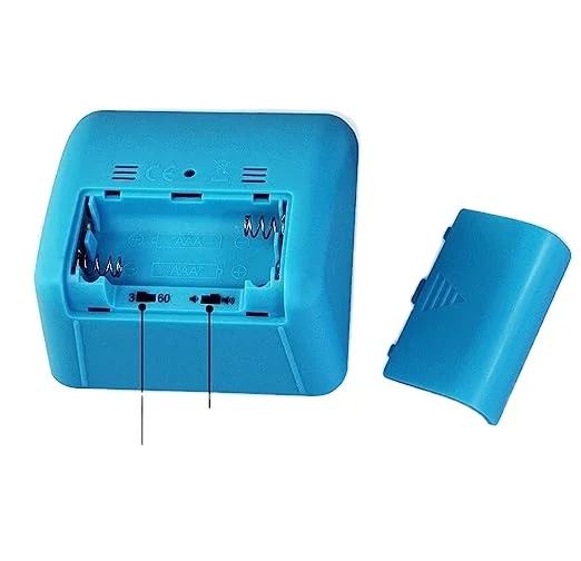 KITCHENARM 60 Minutes Visual Kitchen Timer Wind Up - 3 Inches Visual Analog Timer for Kids Adults No Ticking - 4 Alarm Modes Vis