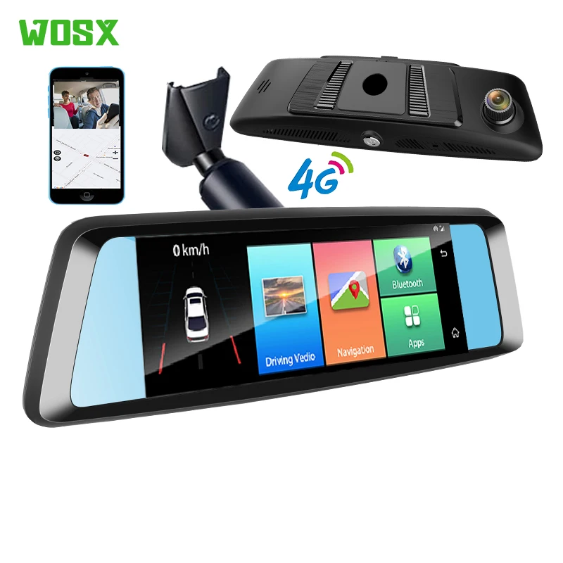 Car Black box 3 camera 7Inch Small Vehicle Night Vision Car Dvr 4G Video Recorder Dashboard Front Rear Camera Dash Cam