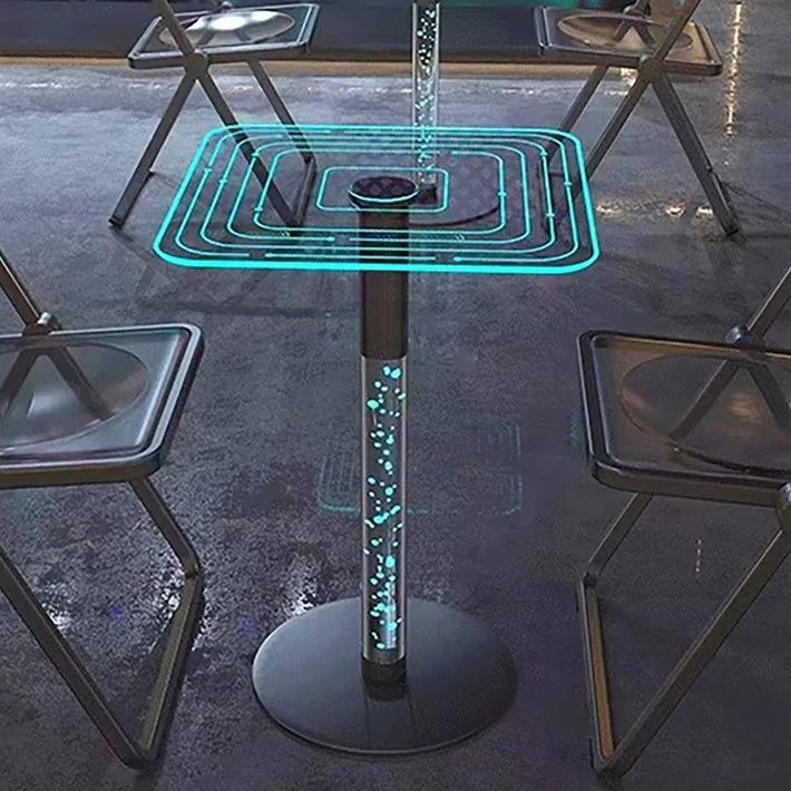 Modern Style Intelligent Smart Lighting Bar Table Sleek and Innovative Bar Furniture