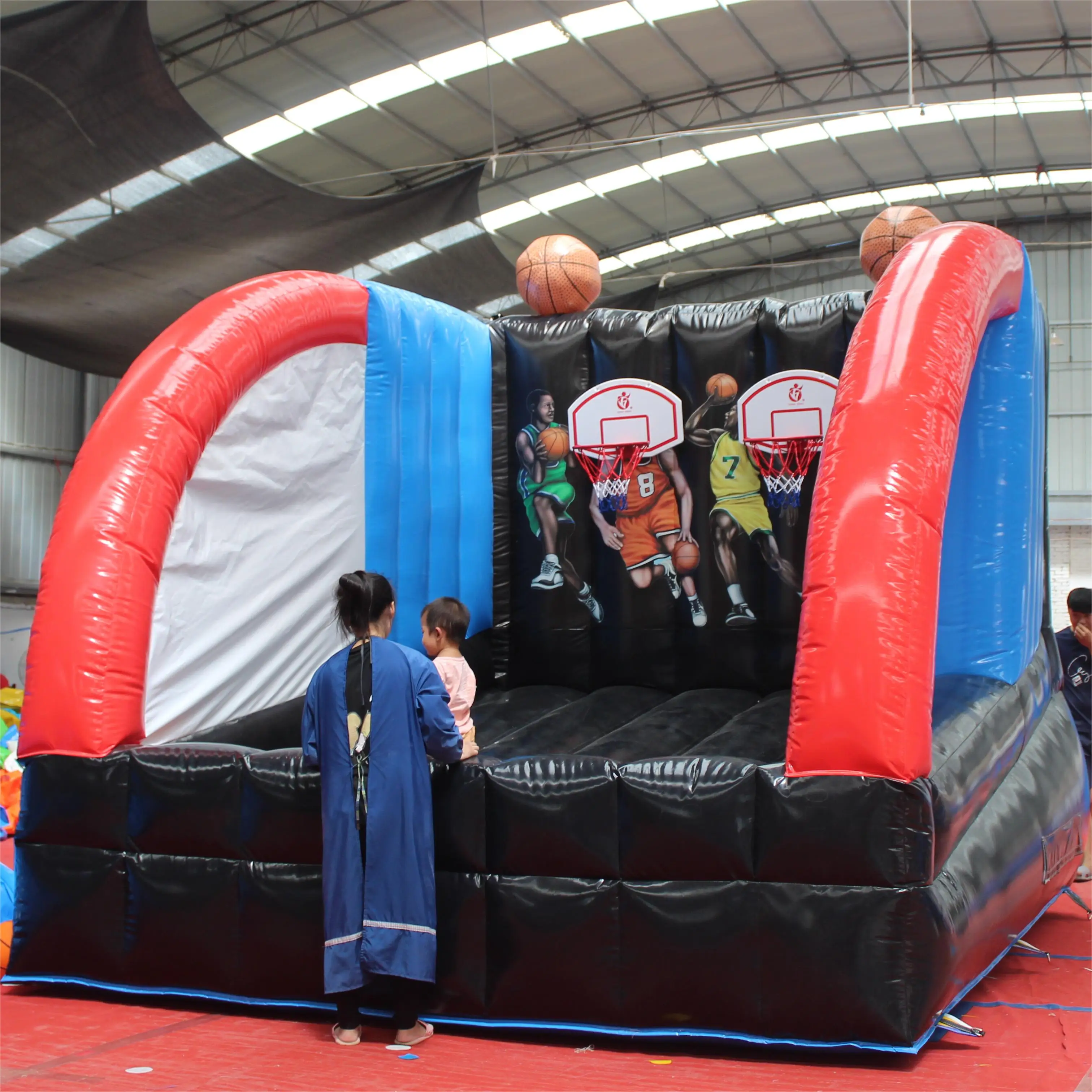 Hot Sell Commercial Pvc Inflatable Basketball Hoop Inflatable Basketball Shooting Target Game