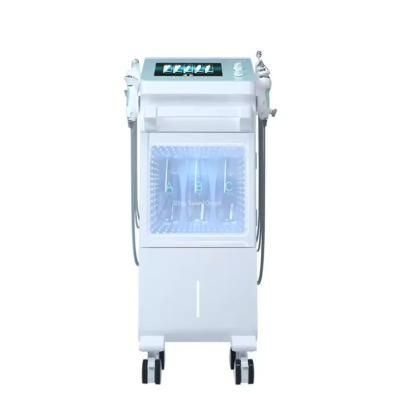 9 In 1 Small Bubble Hydrodermabrasion Water Aqua Oxygen Jet Peel Facial Machine Skin Care Beauty Salon Equipment