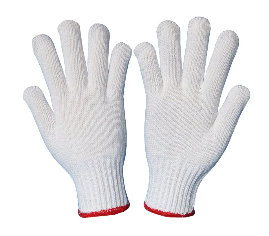 Labor protection wear gloves Cotton wholesale thickened encryption site work non-slip gloves