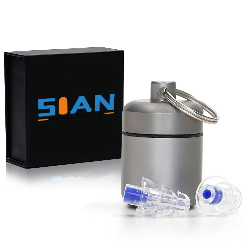 High Fidelity Flight Musician Wholesale CE Concert Silicone Motorcycle Flying Construction Ear Plugs