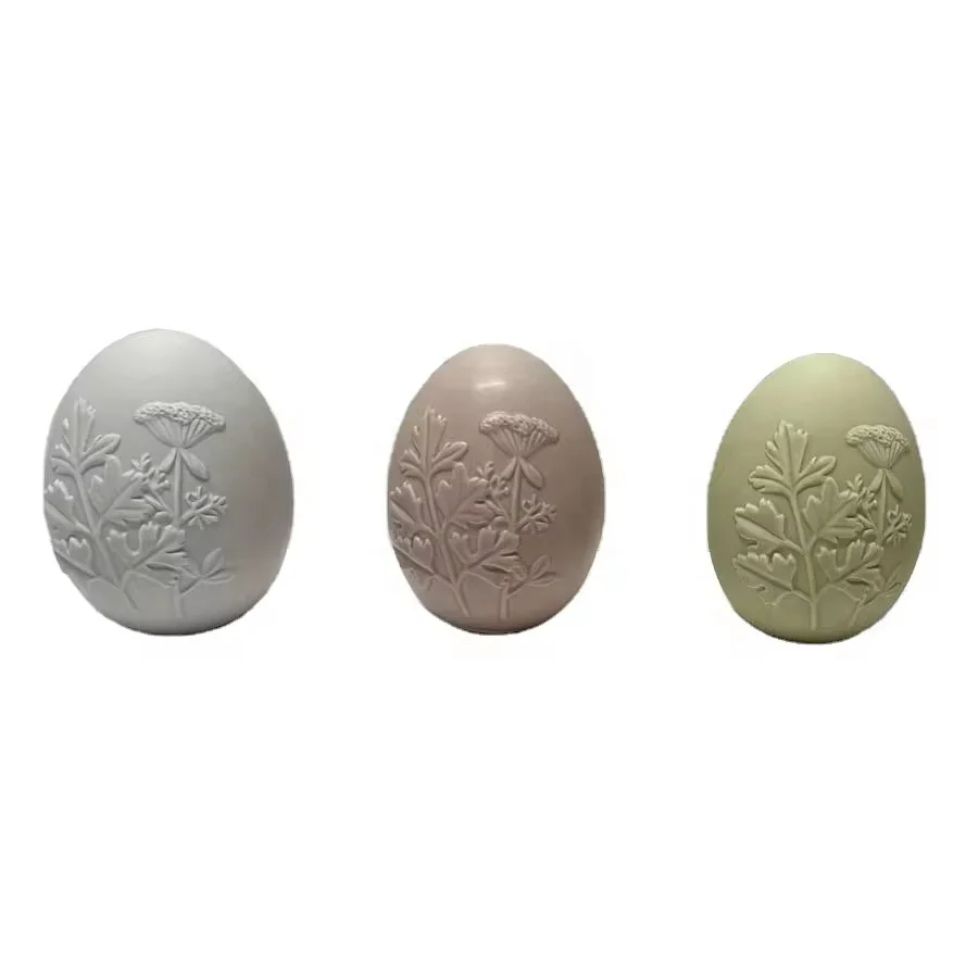 NORDIC EASTER CERAMIC SPRING DECORATION egg shape ceramic tabletop home decoration