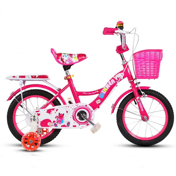 Xthang good quality 12 14 16 18 inch steel frame kids bicycle bike with backrest cycle for gril 4 5 6 7 8 years old