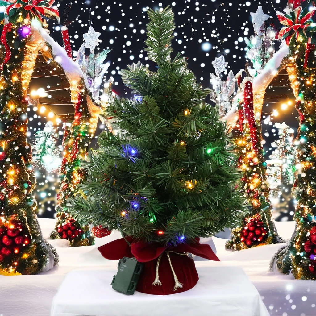 Высококачественная светодиодная стоячая база со светодиодным освещением аксессуары для рождественской елки дома или вечеринок