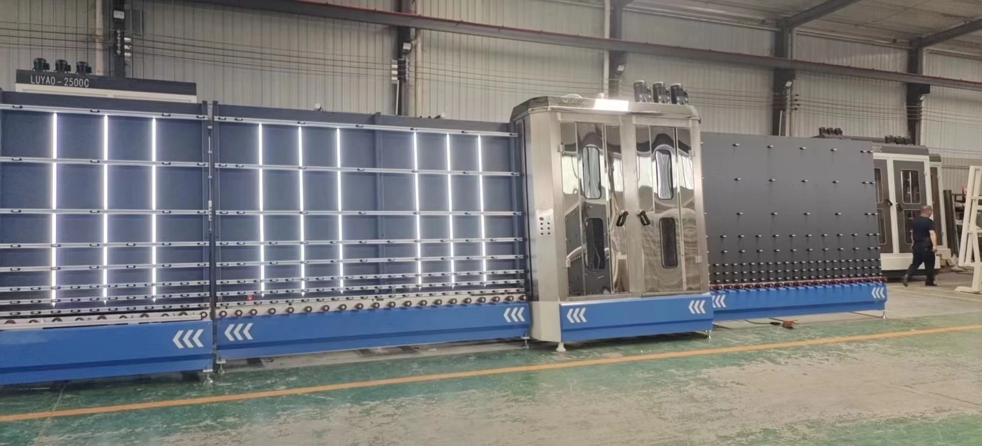 AGM aluminum spacer bar transfer machine  / Vertical insulating glass unit production equipment