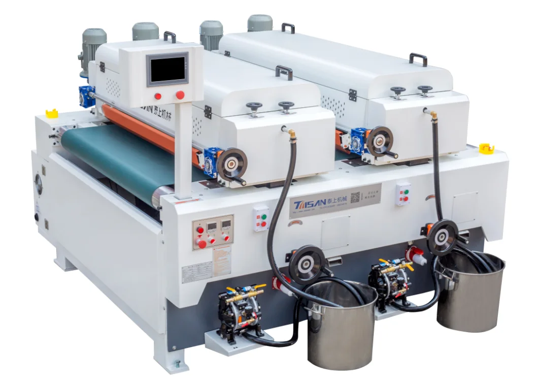 UV roll laminating machine for wood panel products