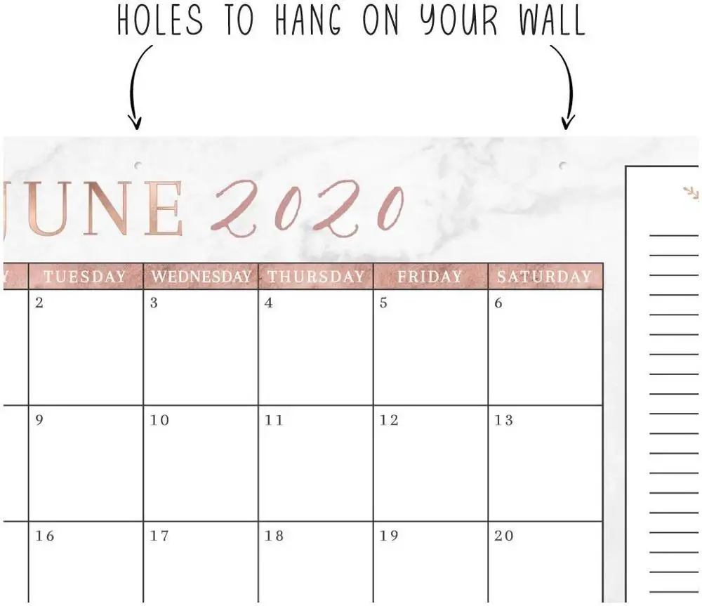 Customize Desk Calendar 2022 Wall Calendar Planner 18 Month Academic Notepad