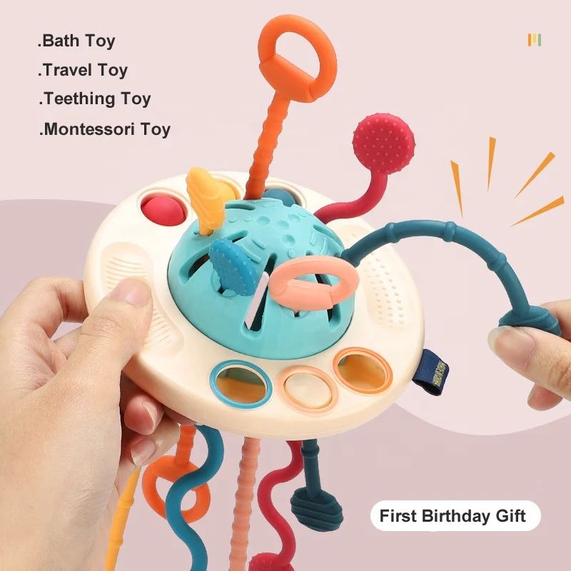 Silicone Fine Motor Skills Jouets Montessori Educational Toys Baby Toddler Sensory Toys Teething Toy For Baby 6 to 12 Months