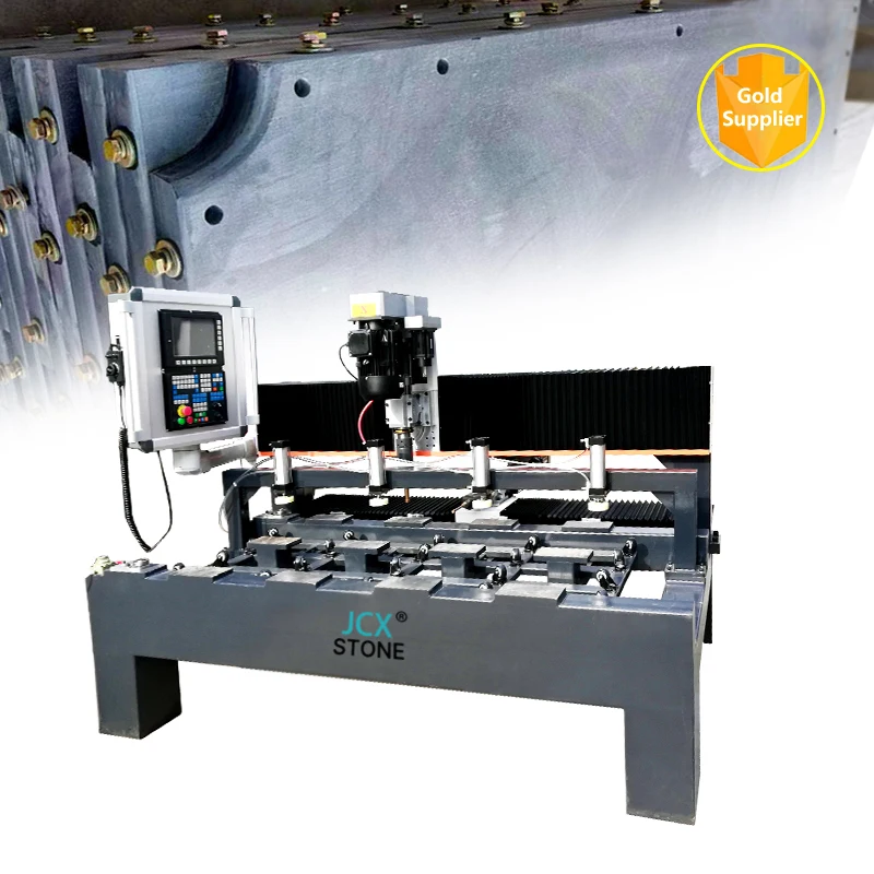 JCXstone Stone machines and Stone Plate Pre-Buried Hole Drilling Machine For Stone Plate Drilling