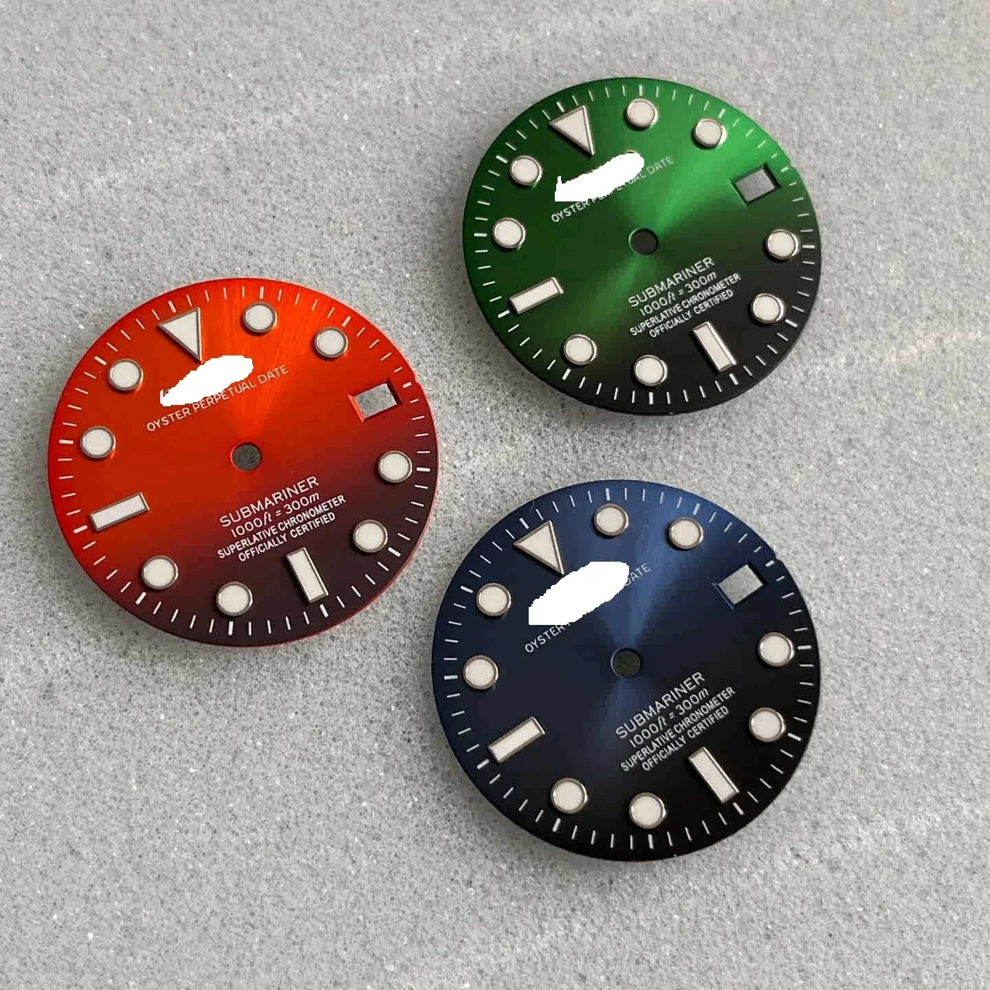 Manufacturer Custom Logo Design Luminous UP 28.5mm nh35a Sunburst Watch Dial