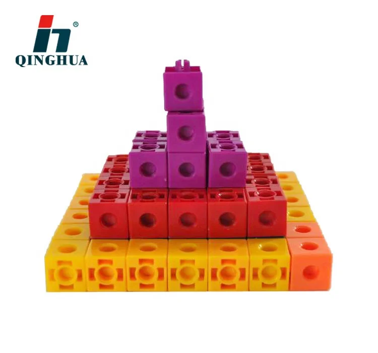 
Educational Toy 5 Colors Counting Cubes Snap Blocks Centimetre Cubes Teaching Math Manipulative Colorful Plastic Kids Carton Box 