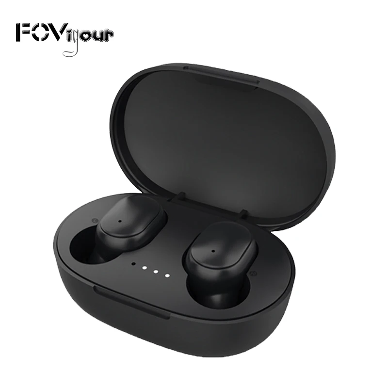 FOVigour Wireless Earphone V5.0 in-Ear Stereo TWS Earbuds LED Power Display with Built-in Mic for Mobile Phone