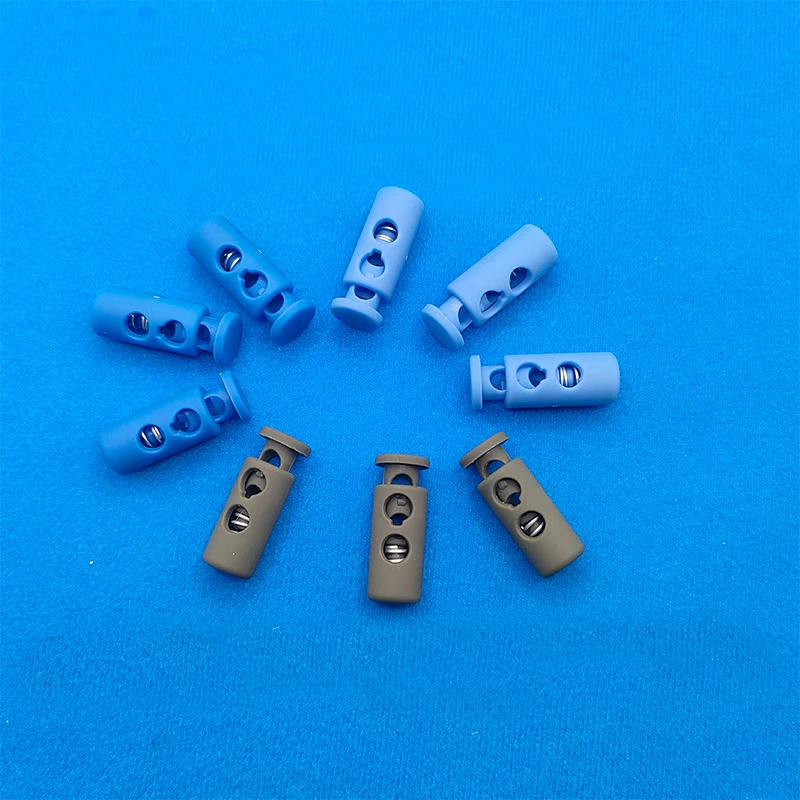 fashion spring rubber surface plastic cord lock rope stopper cord end toggle