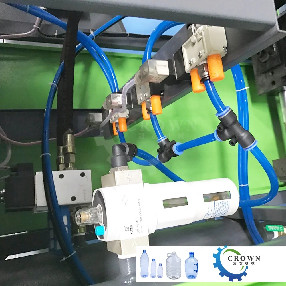 4 cavity semi auto blow molding machine bottle