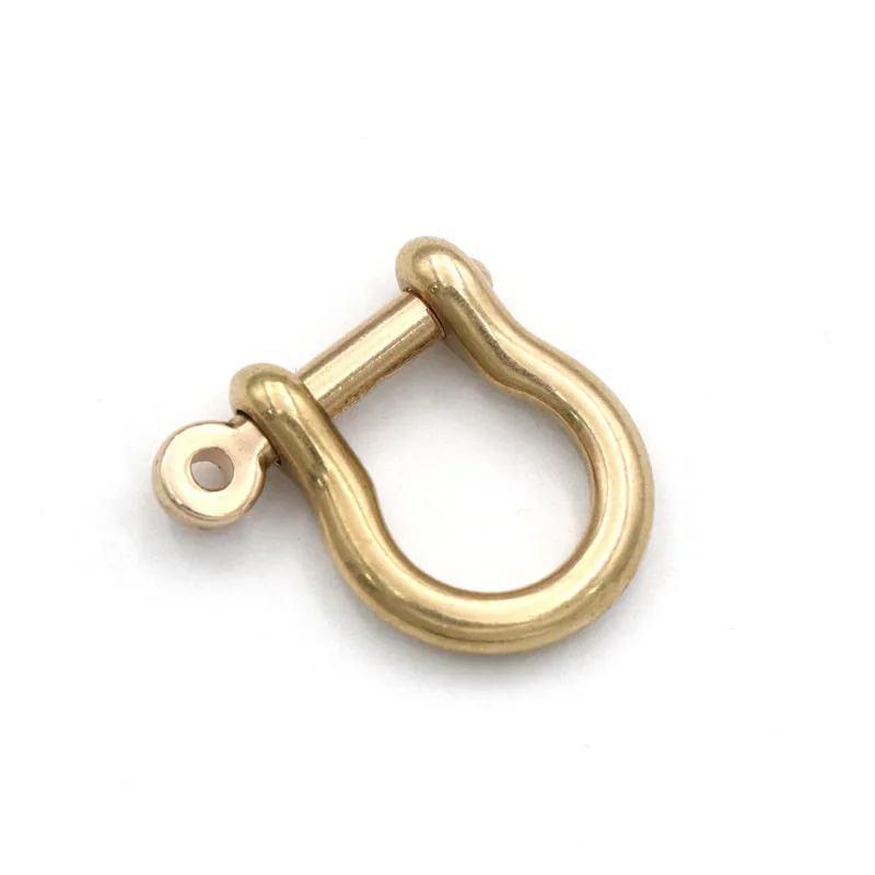 Top Quality D Ring Horseshoe Shaped D Buckle Brass Accept Customized Bag Accessories D Ring