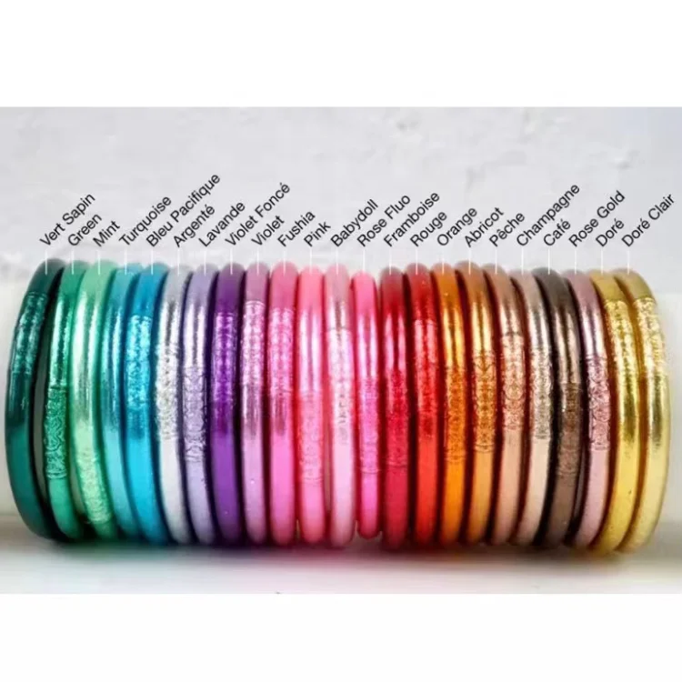 Moyamiya jewelry bracelet Multi-Colored Buddhist Temple Silicone Bracelets Gold Mantra Prayer Jelly Bangle Jonc