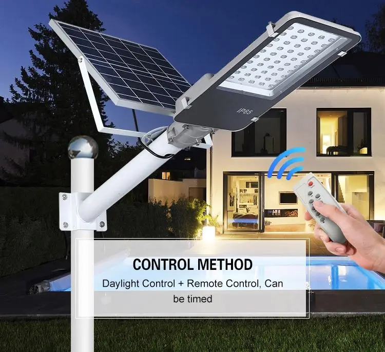 50w 80w 100w 150w 200w 300w Aluminium body led lampadaire solaire solar power street lights