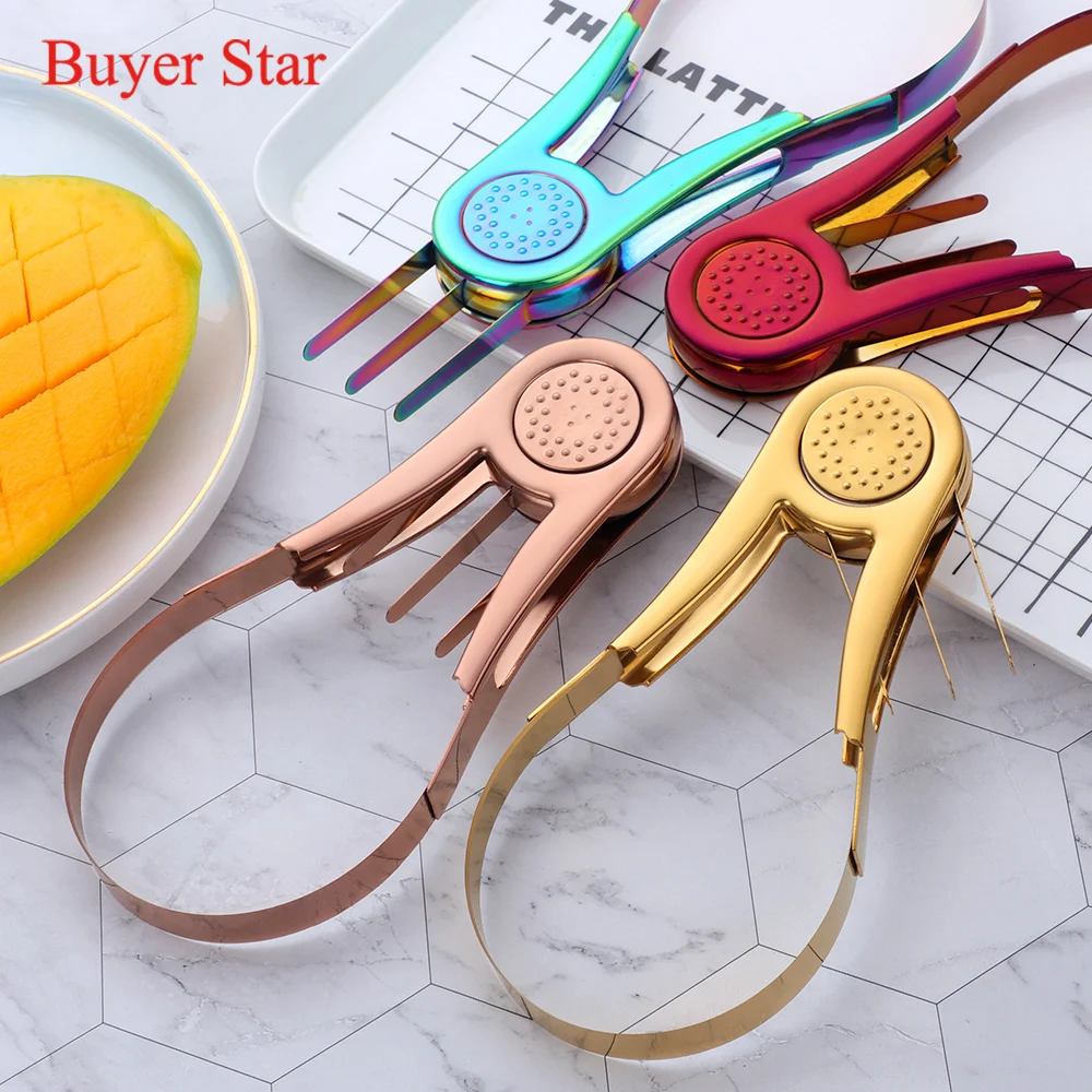 Buyerstar Hot Sell Kitchen Gadgets Stainless Steel 304 Mango Cutter Mango Splitter and Mango Slicer