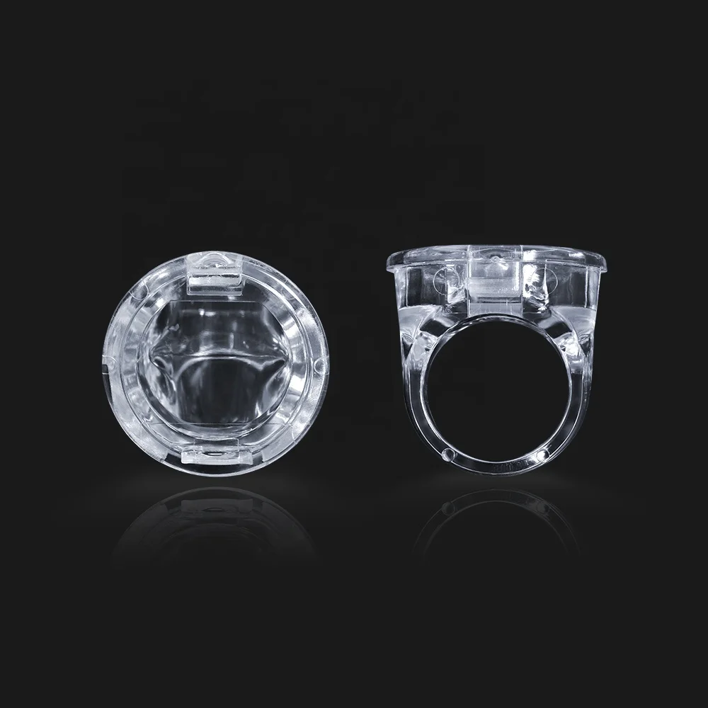 New Pro Clear Clamshell Tattoo Ink Ring Cups  With Cover Semi-Permanent Makeup Accessories Tattoo