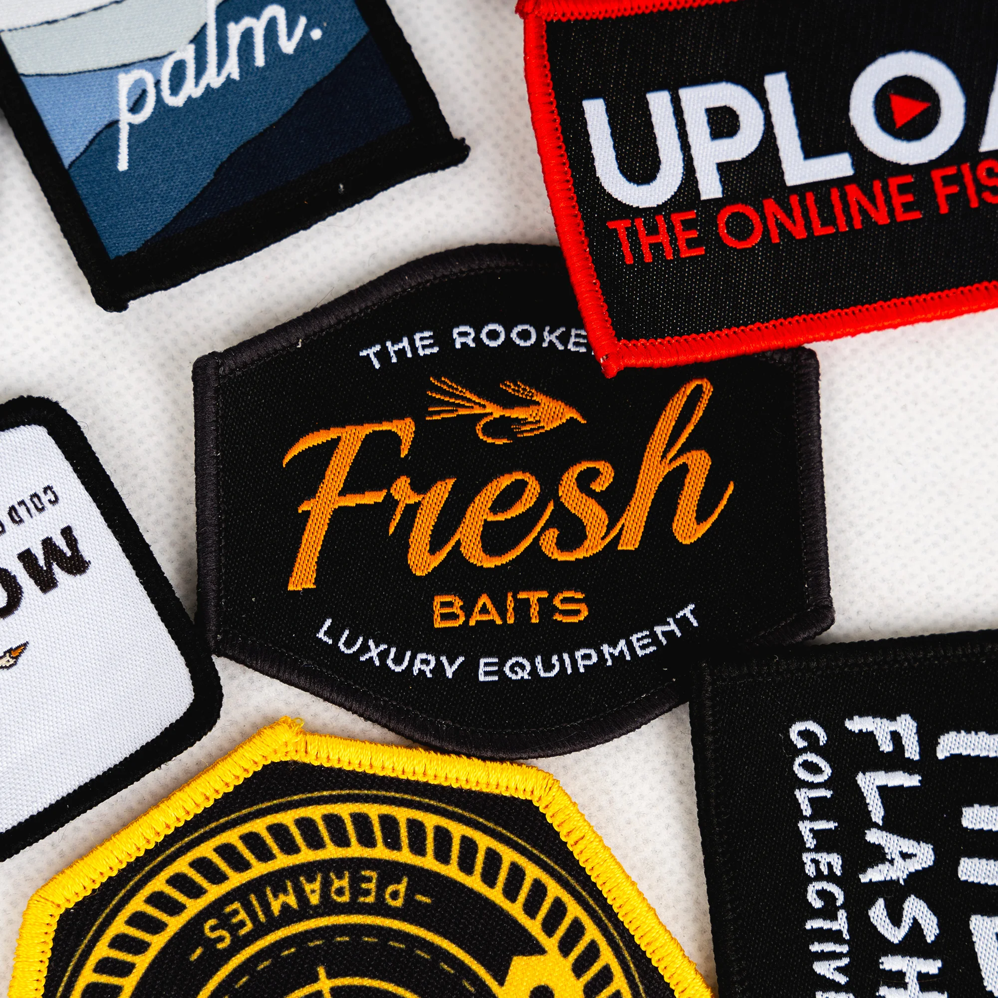 Trendy Heat Press Hat Patches Embroidery Vintage Small Embroidered Trucker Hat Iron On Woven Patches