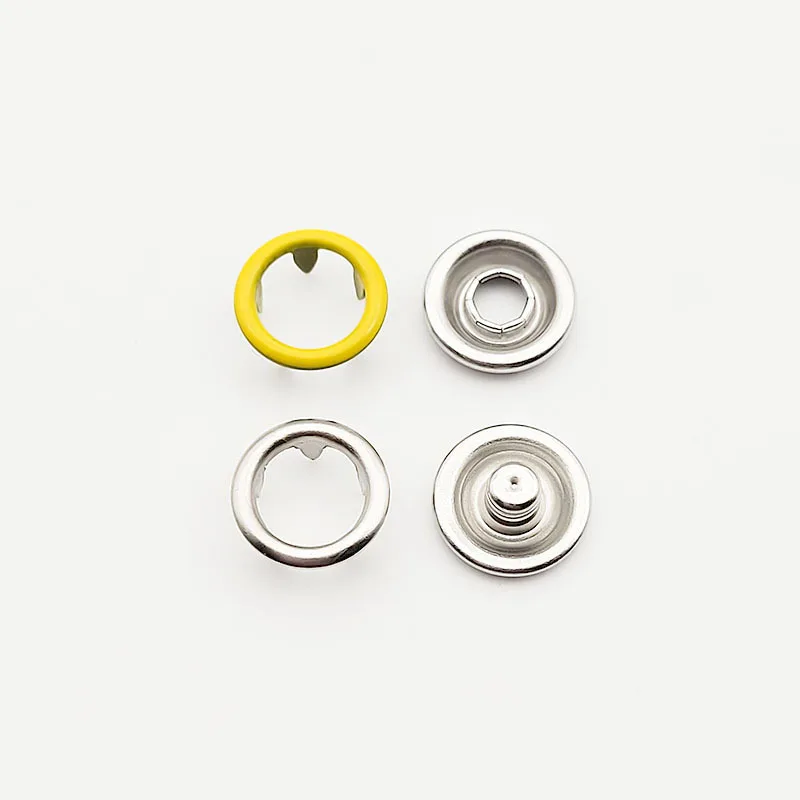 Factory Supply 7.5mm 8.5mm 9.5mm Stainless Nickle Snap Ring Button Prong Snap Button for Jackets