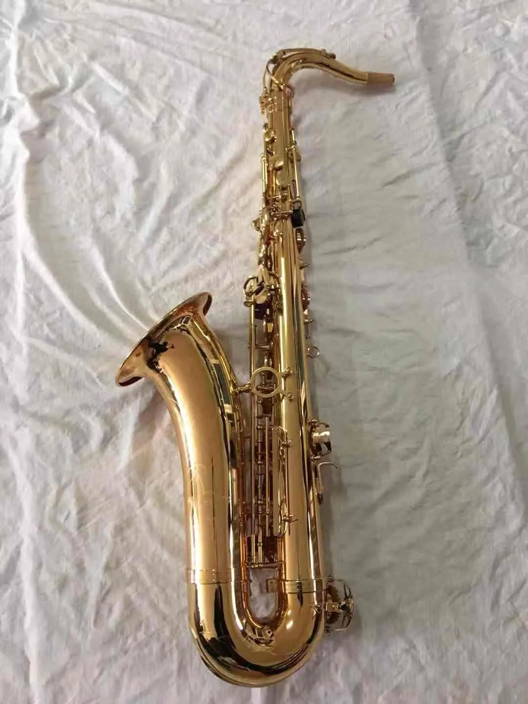 Хит продаж Bb тенор саксофон OEM Музыкальные духовых золотой лак латунь saxofone bell тон тенор-саксофон
