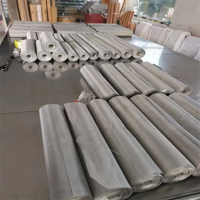 5 10 20 30 40 50 micron SUS 304 316 316L plain Dutch weave Stainless steel wire mesh price