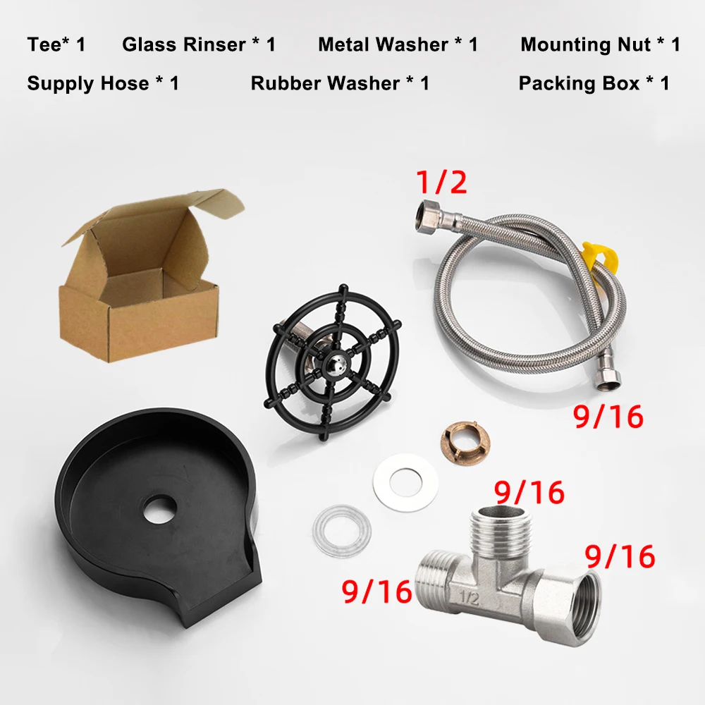 Automatic Cup Washer Cleaner High Pressure Faucet Glass Rinser Cool Kitchen Sink Gadgets Bar Bottle Washer Rinser