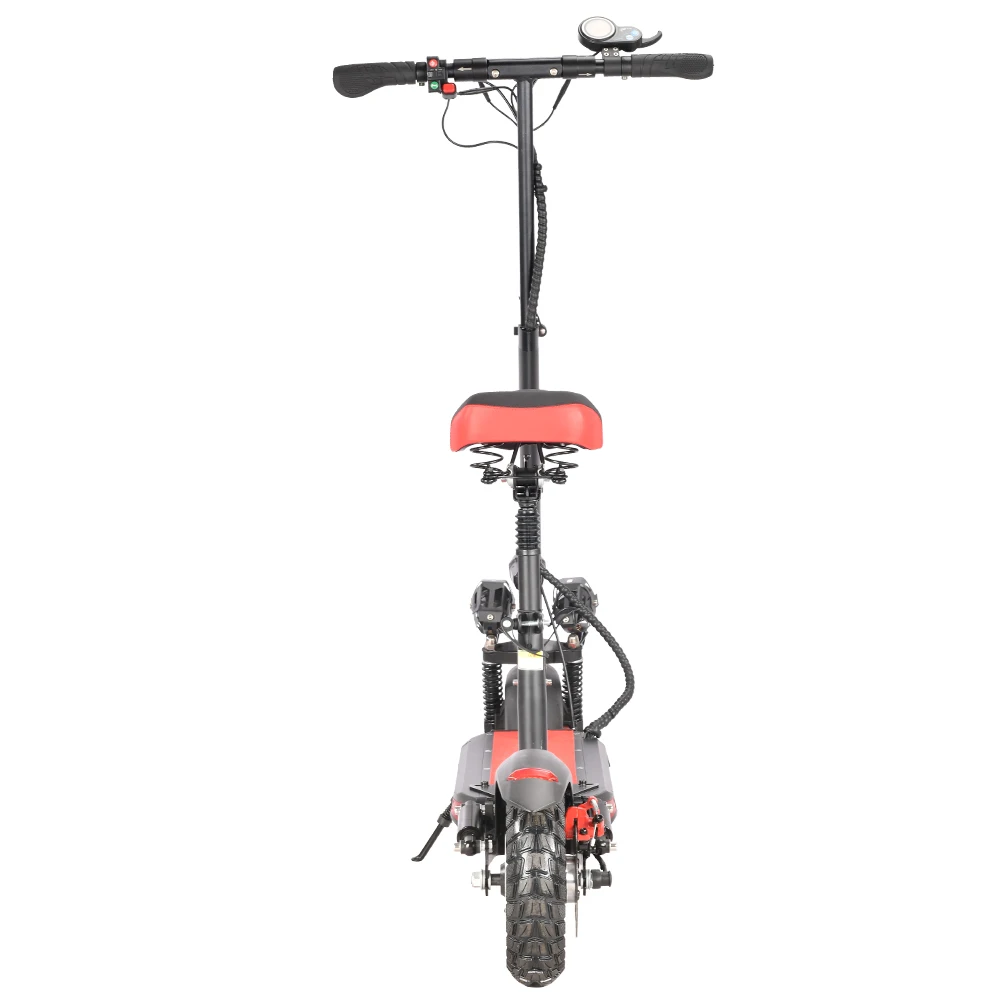 Factory Price 10inch 40KM/H Lithium battery Powerful Long range Three-light Folding Electric Scooter with seat