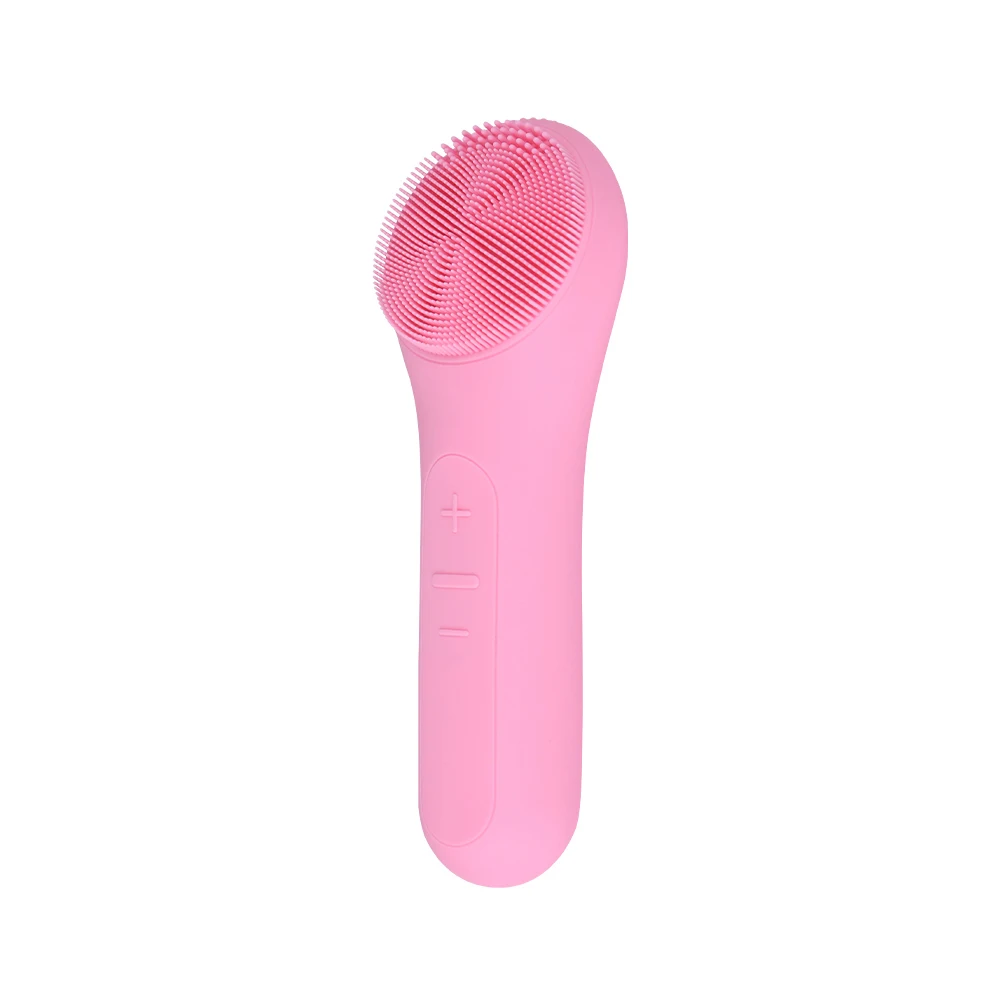 2 in 1 Magnetic charging Ultrasonic Vibration Facial Pore Cleanser sonic silicone electric waterproof cleansing facial brush