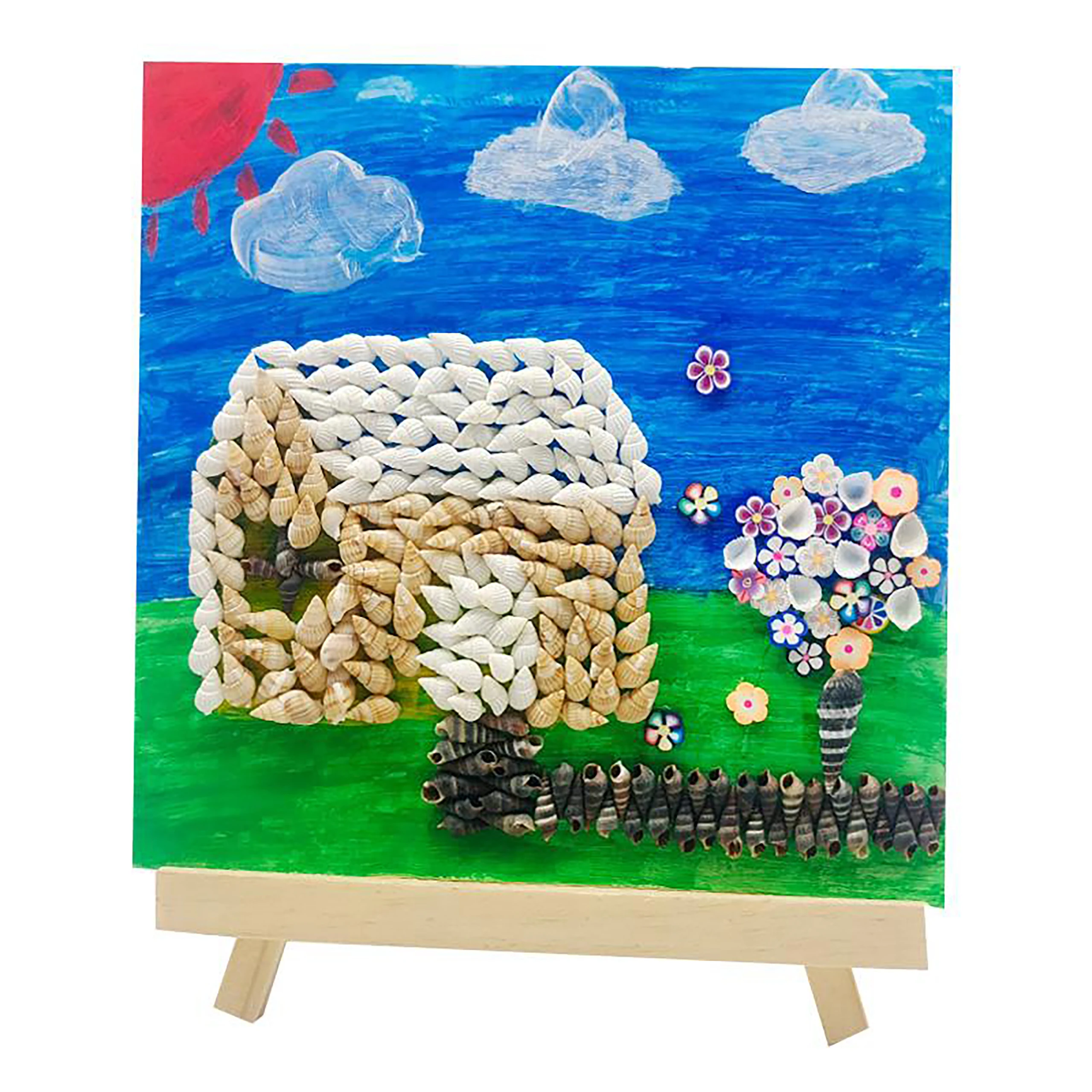 Triangle Wooden Embroidery frame Hoop with Monk Cloth 29.5*26 cm