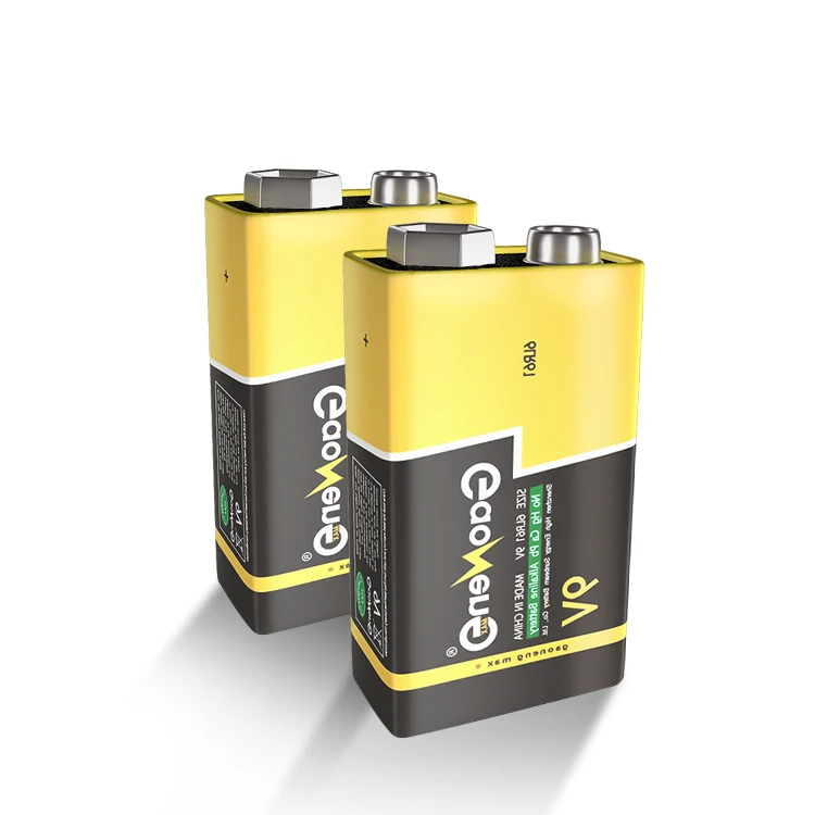 Copper Top 9V Alkaline Batteries long lasting all-purpose 9 Volt battery for household and business 2 count