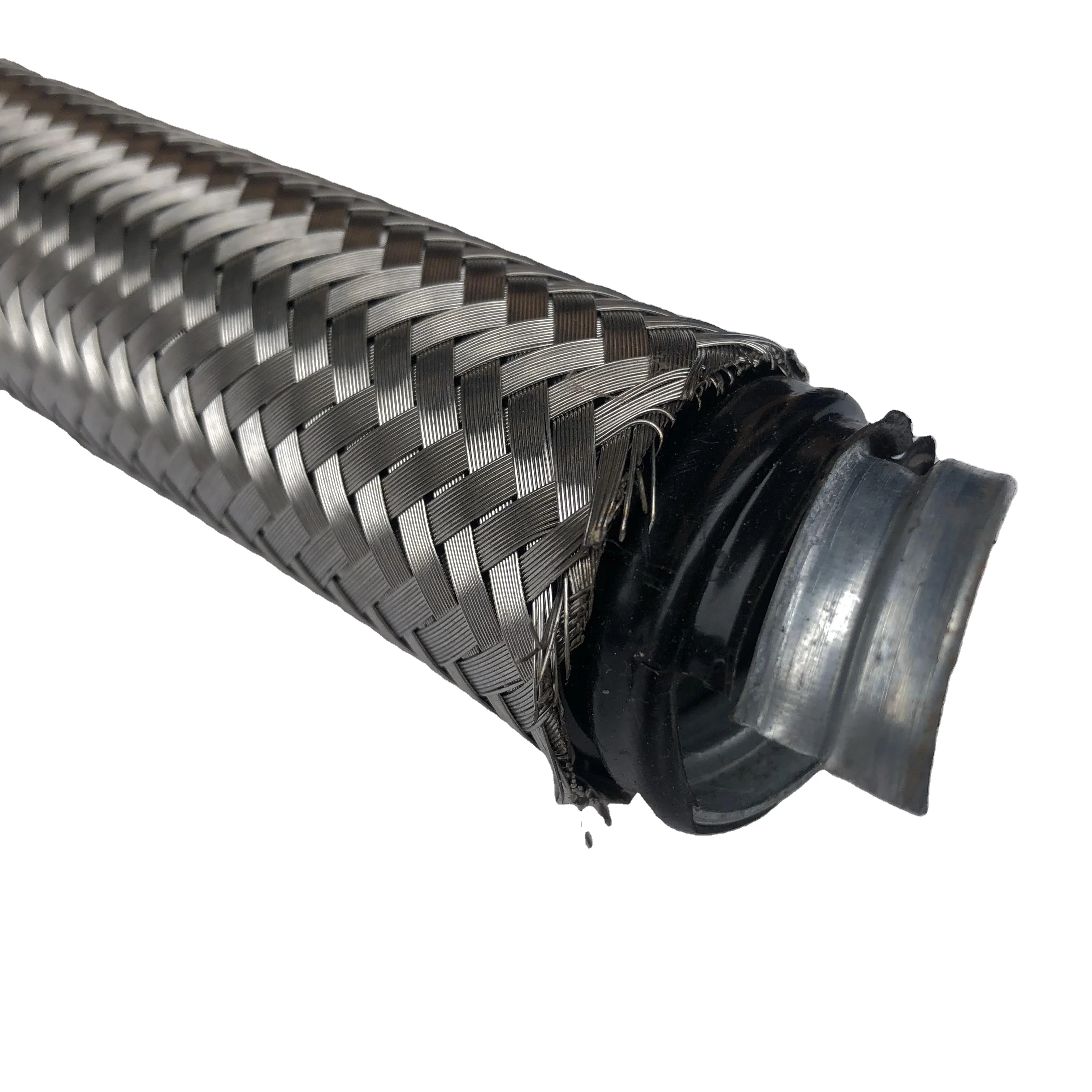 304 stainless steel threaded hose corrugated rose-proof metal cable protection pipe coated with plastic metal flexible conduit