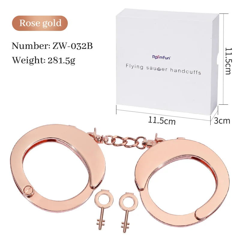 Novelty Premium metal SM Handcuff Ankle cuff Bracelet Cosplay Restraint sex Toy