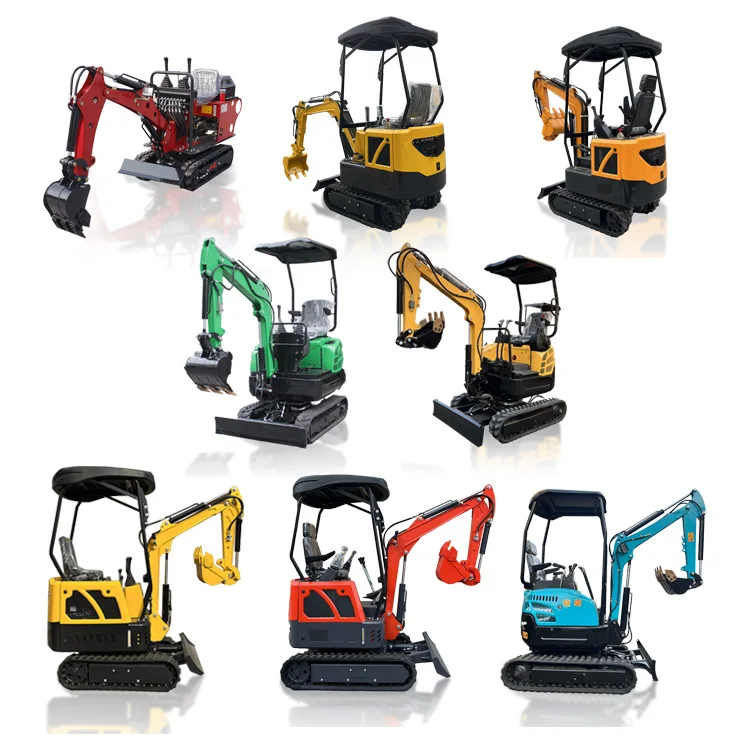 Long Arm 360 Tilting Rotator Excavator Mini Caterpillar Mini Excavator 0.8 Tonne Excavator New Machine With Mechanical Thumb