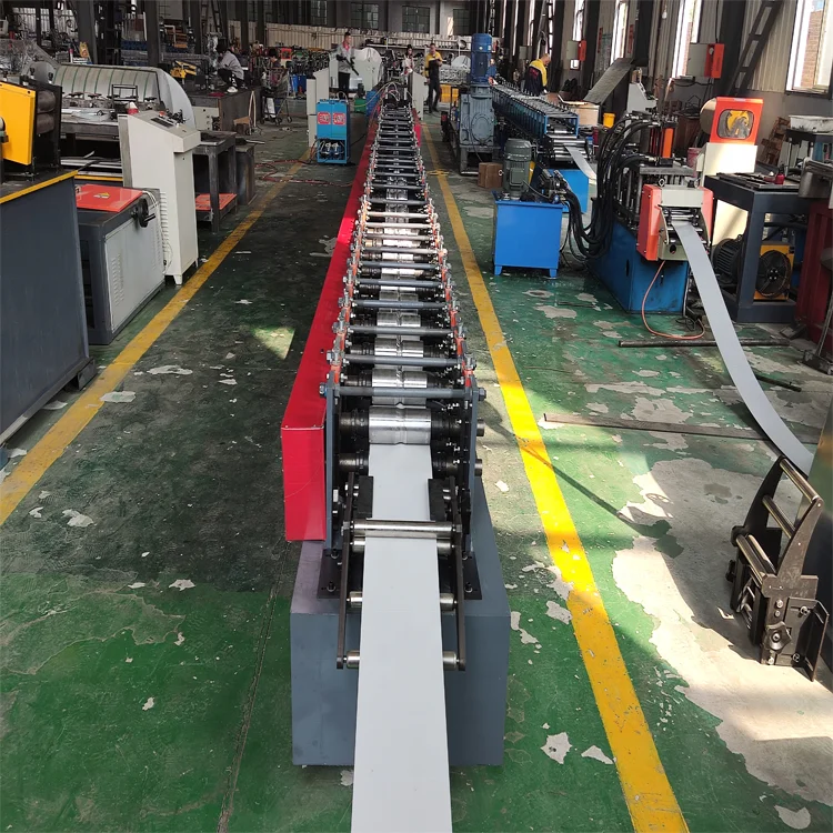 High Speed Galvanized Steel Metal Slat Roller up Shutter Door Frame Profile Panel Roll Forming Making Machine