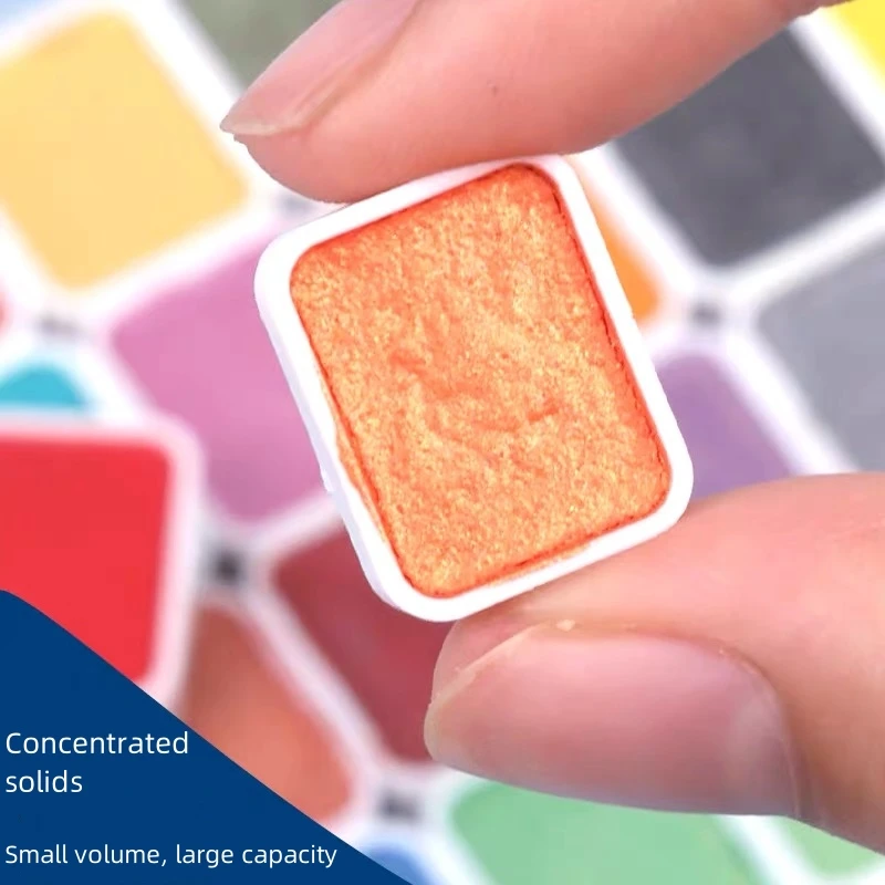 New Product Multi-Usage OEM Watercolor Paints 60 Colors Metallic Cake Plastic Pans Watercolor For Art Painting