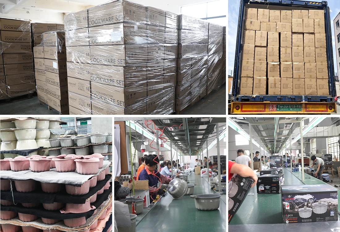 Cooklover Portable High Quality Induction Non Stick Granite Cookware Set