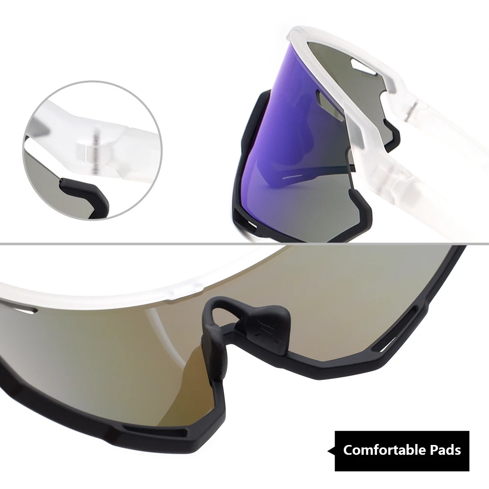Road cycling outdoor running windproof big sunglasses mountain bikes sunglass 2024