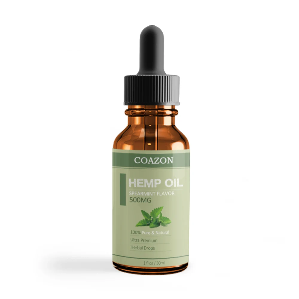 Best Pure Natural Organic Hemp Seed Oil Drops for anxiety and stress relief pain relief and inflammation 500mg