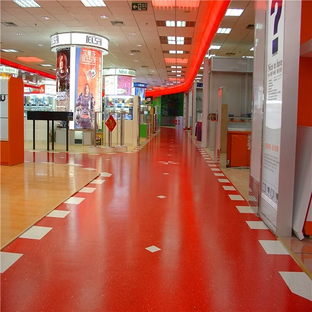 Low Price Indoor Basketball Hybrid PVC sports Flooring