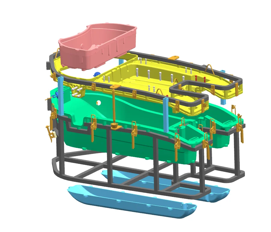 High Quality Plastic Boat Making Machine Rotomolding Boat Maker