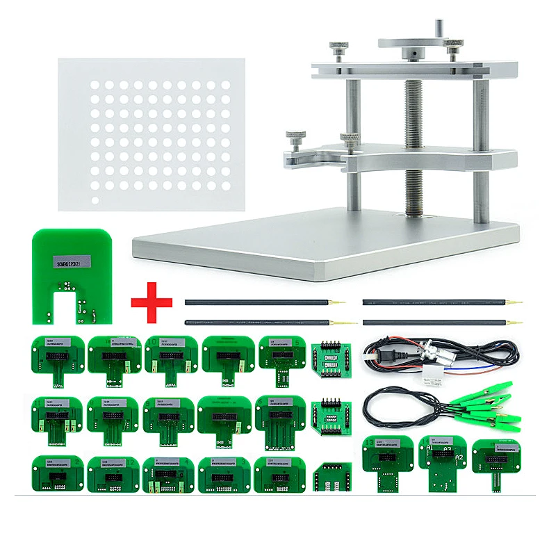 LED BDM Рамка из нержавеющей стали полный набор 22 шт. Адаптеры для KESS Ktag FGTECH BDM100 ECU чип программатор инструмент с