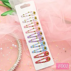 New product ideas 2023 New Design 5cm Printing BB Clip Cute Cartoon Children Hairpin Paint Girls Hairpin Hair Accessories