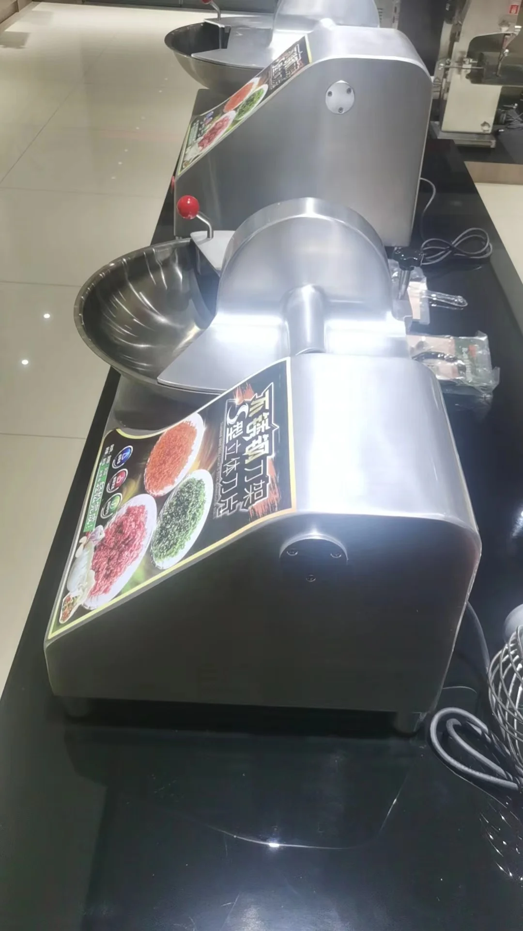 High speed meat bowl cutter machine  chopper machine  vegetable and meat bowl cutter for seasoning sausage meat filling