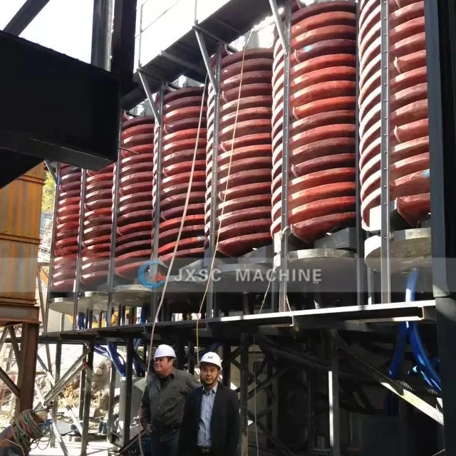 50TPH JXSC Mining Pocess Spiral Chute Recovery Process Machineries For Processing Zircon Sand